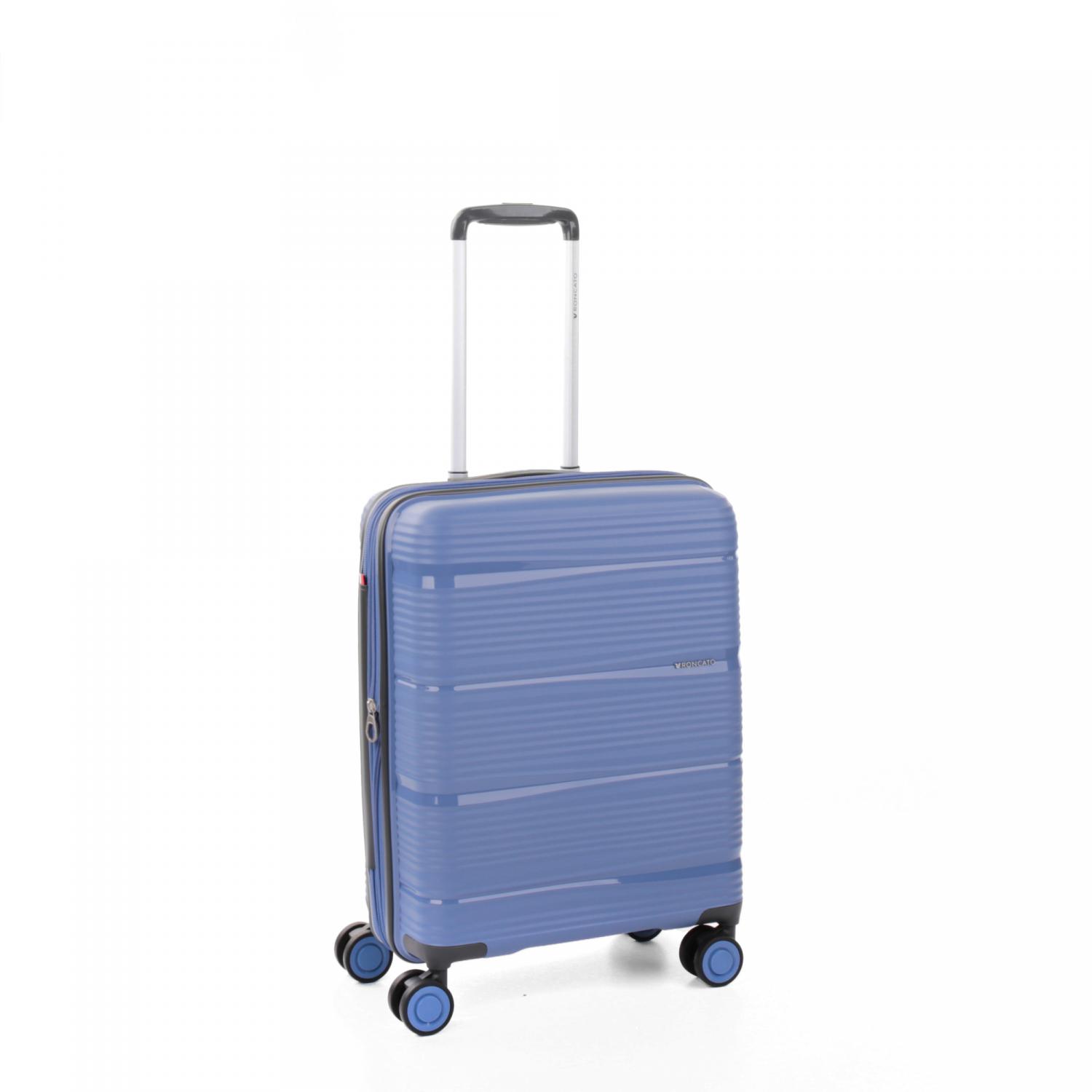 Roncato R-lite Trolley Bagaglio A Mano 55x40x20/23 Cm Espandibile - Blu Avio
