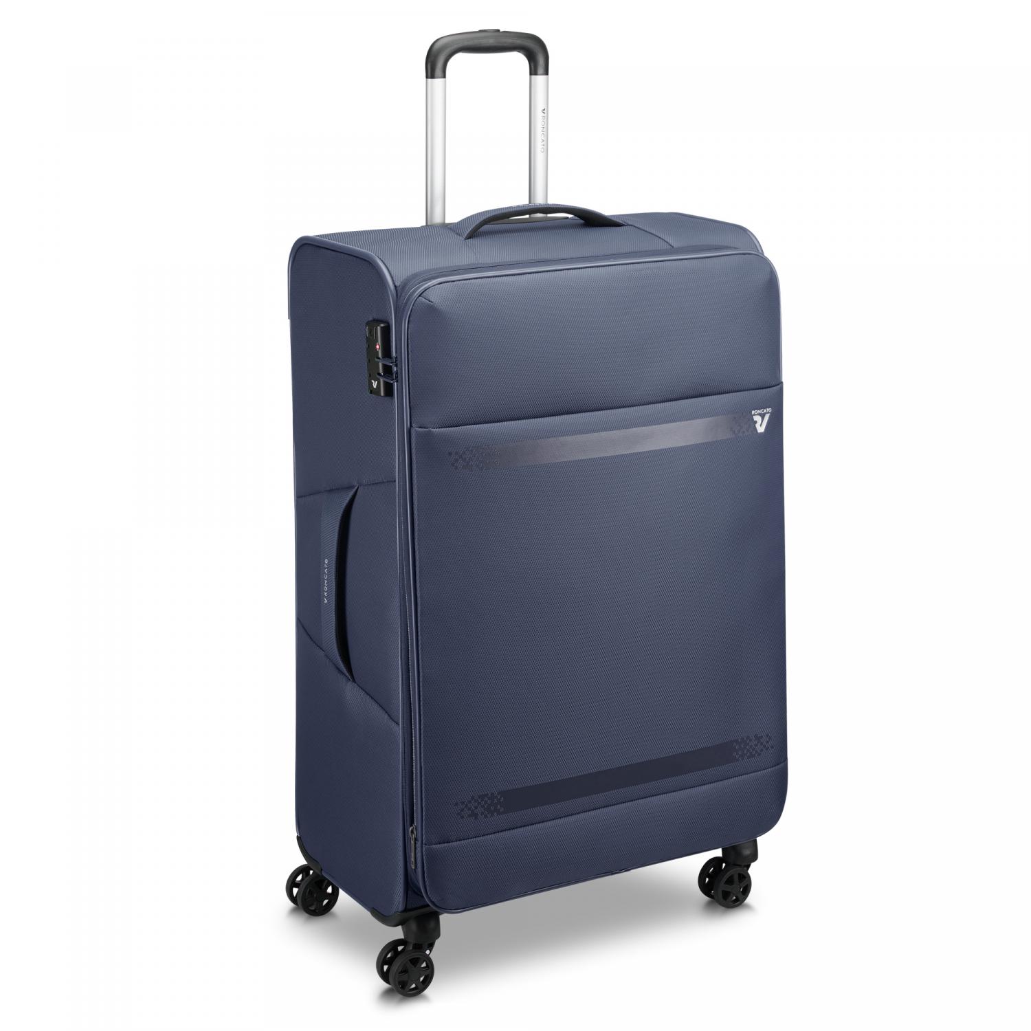 Roncato Jazz 4.0 Trolley Grande 78 Cm Espandibile - Blu Notte