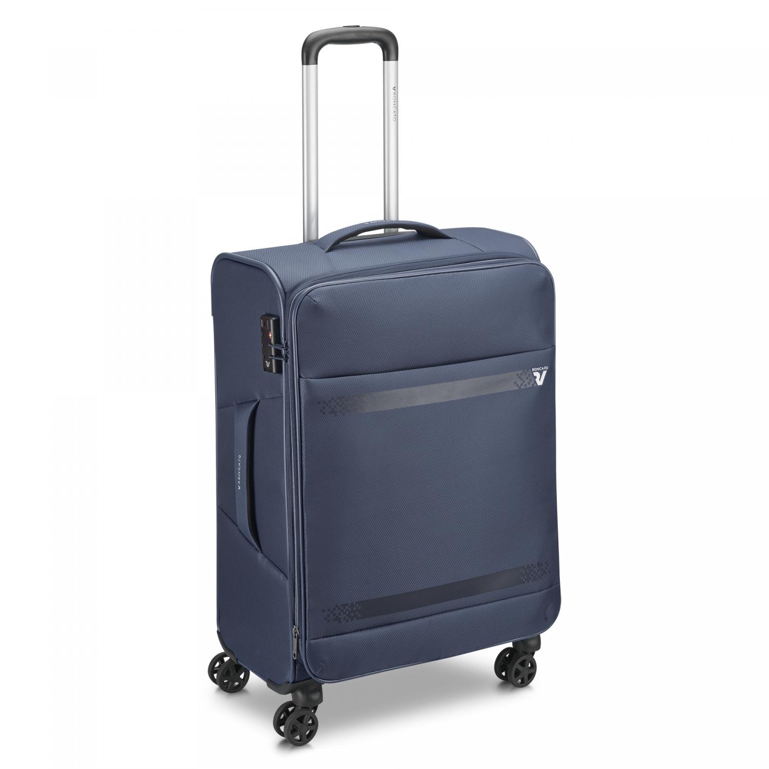 Roncato Jazz 4.0 Trolley Medio 65 Cm Espandibile - Blu Notte