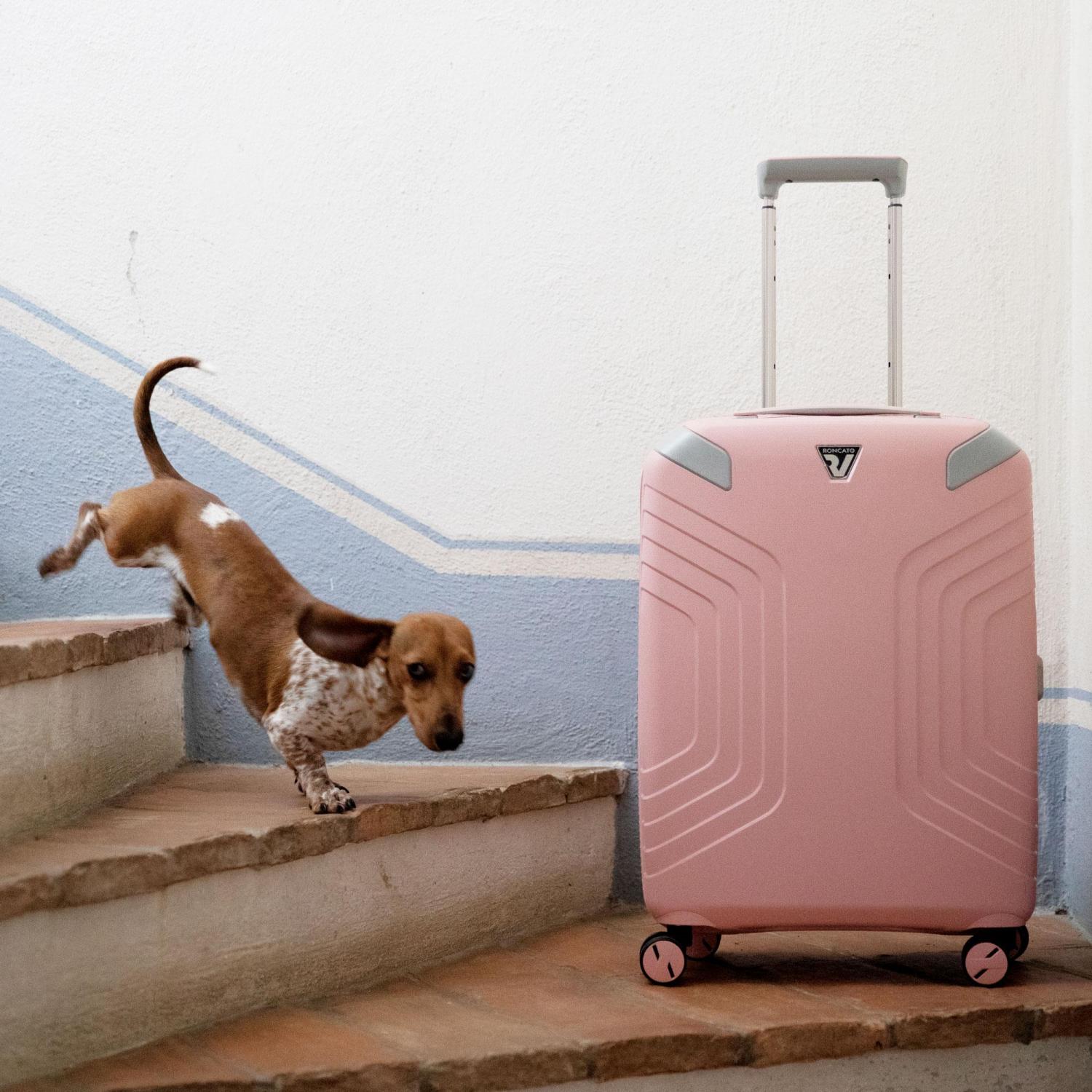 YPSILON 2.0 Trolley bagaglio a mano 55x40x20 cm - Rosa Pastello