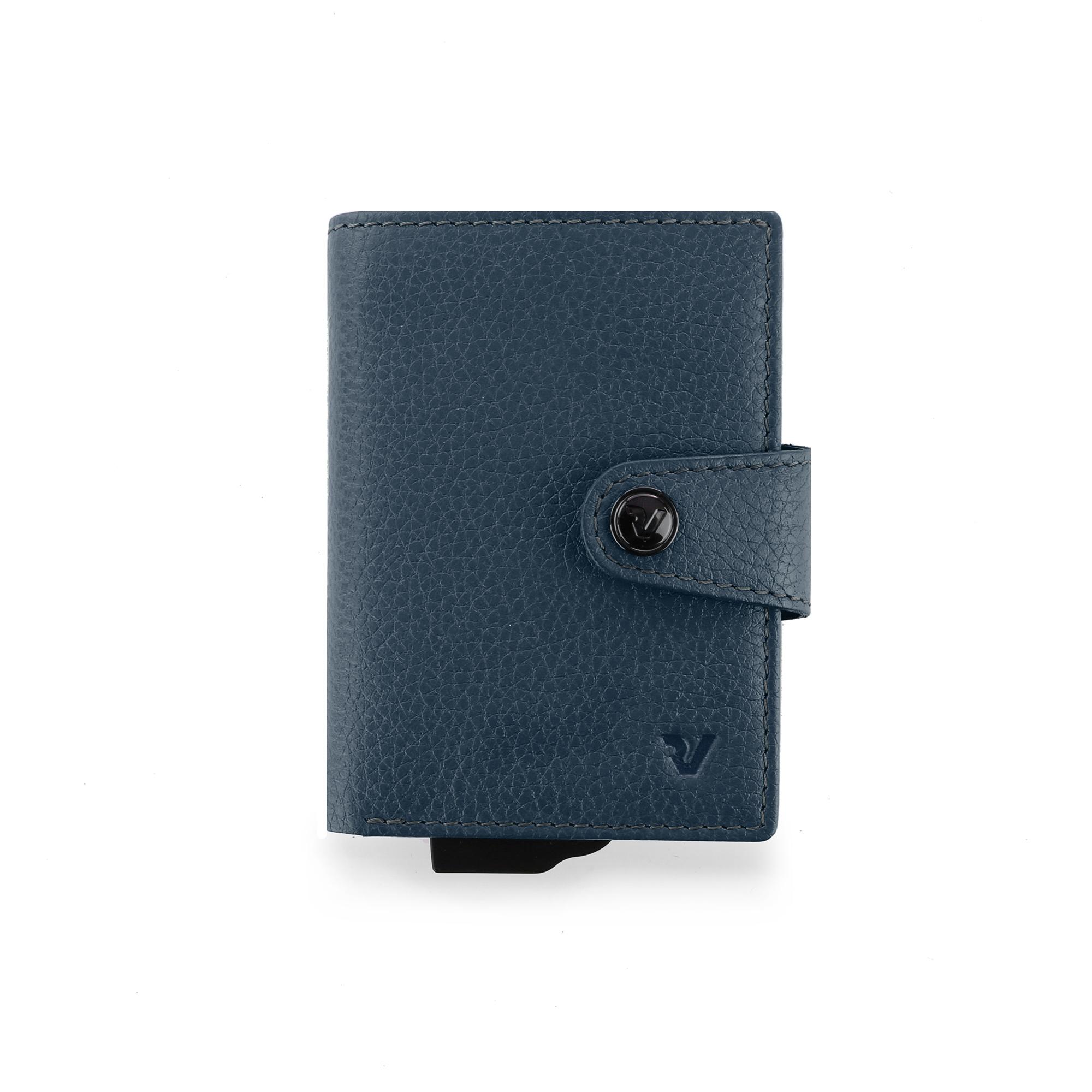 IRON 4.0 Porte-cartes 7.5x10.5x2 cm - Bleu marine