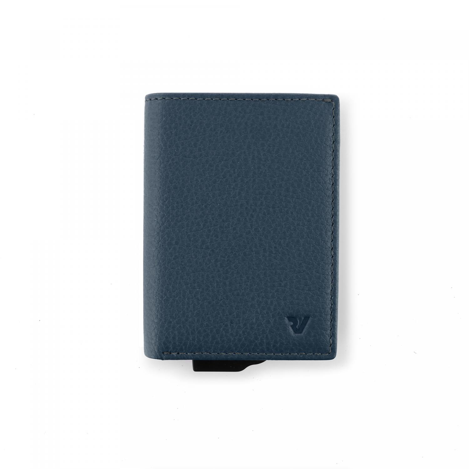 IRON 4.0 Porta carte di credito 7x11x2 cm - Blu Navy