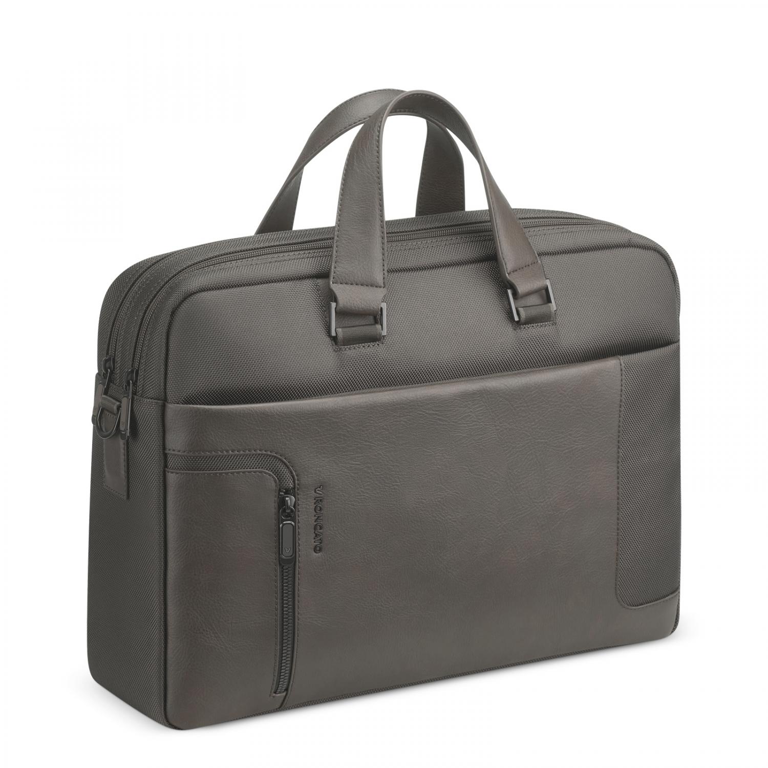 PANAMA 4.0 Sacoche pour ordinateur avec compartiment pour ordinateur 15.6 -  30x42x12 cm - Gris