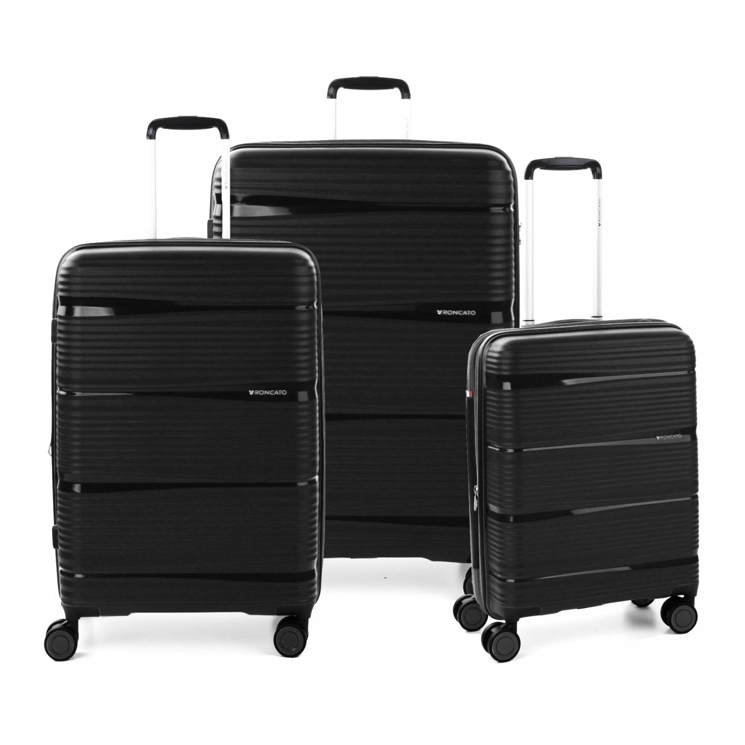 Roncato R-lite Set Valigie (grande, Medio, Cabina) - Nero