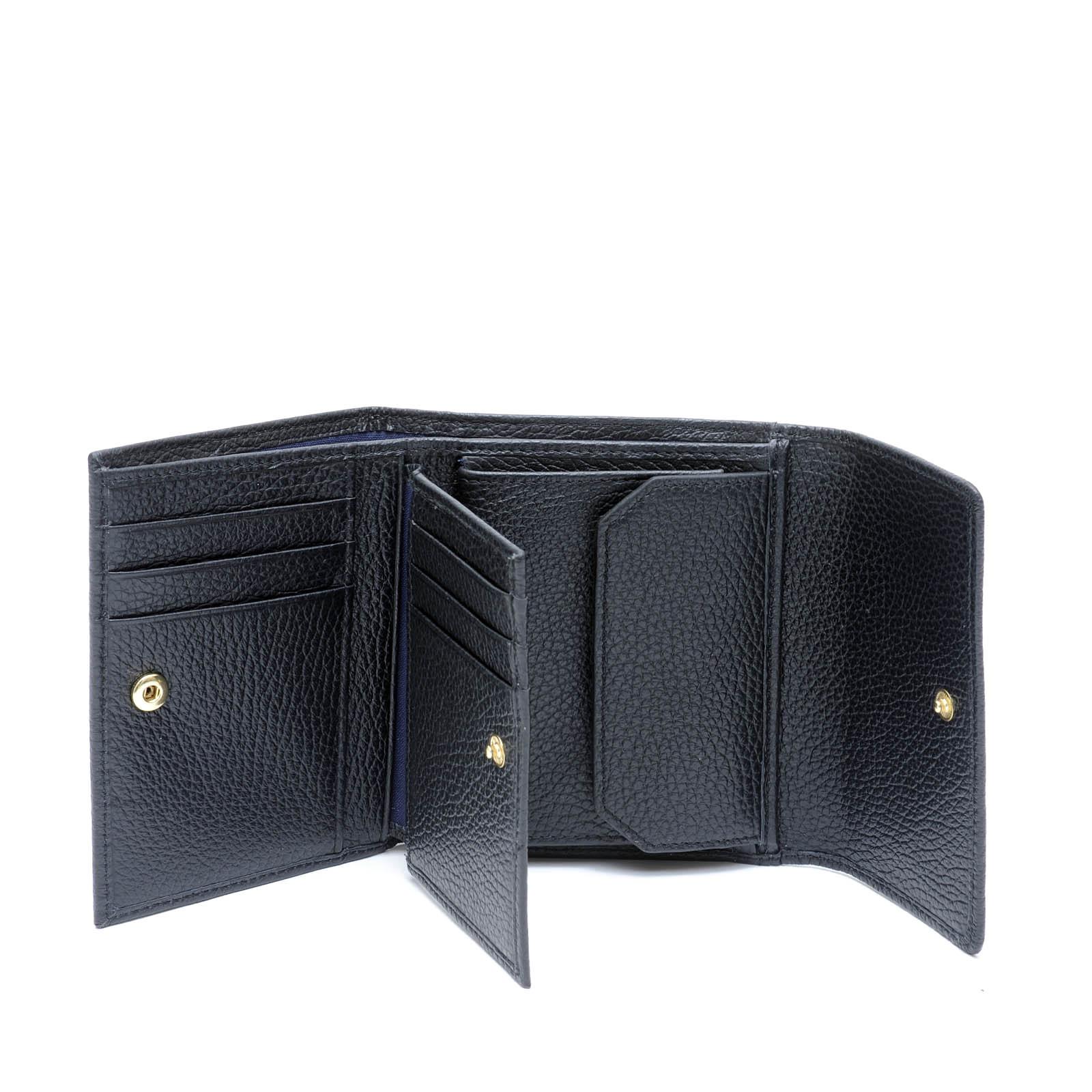 Women's Small Continental Wallet Tiffany BLACK  