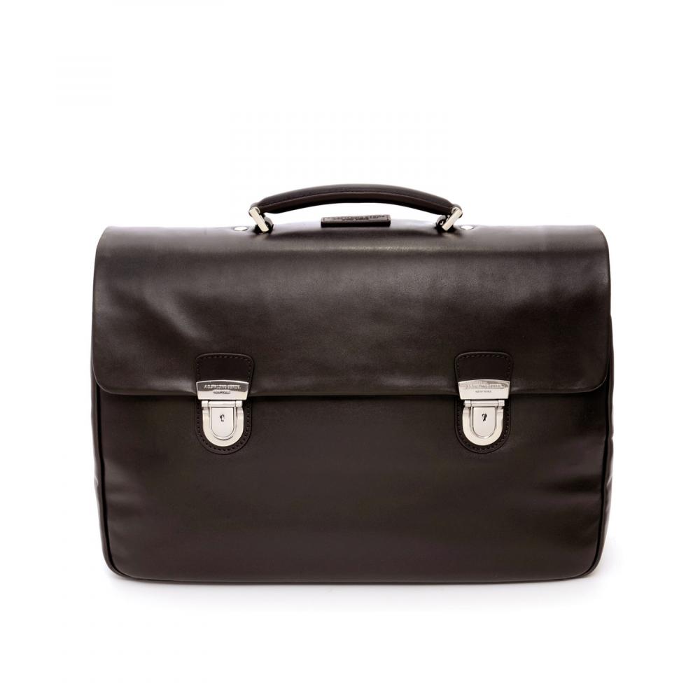 spalding & bros briefcases dark brown