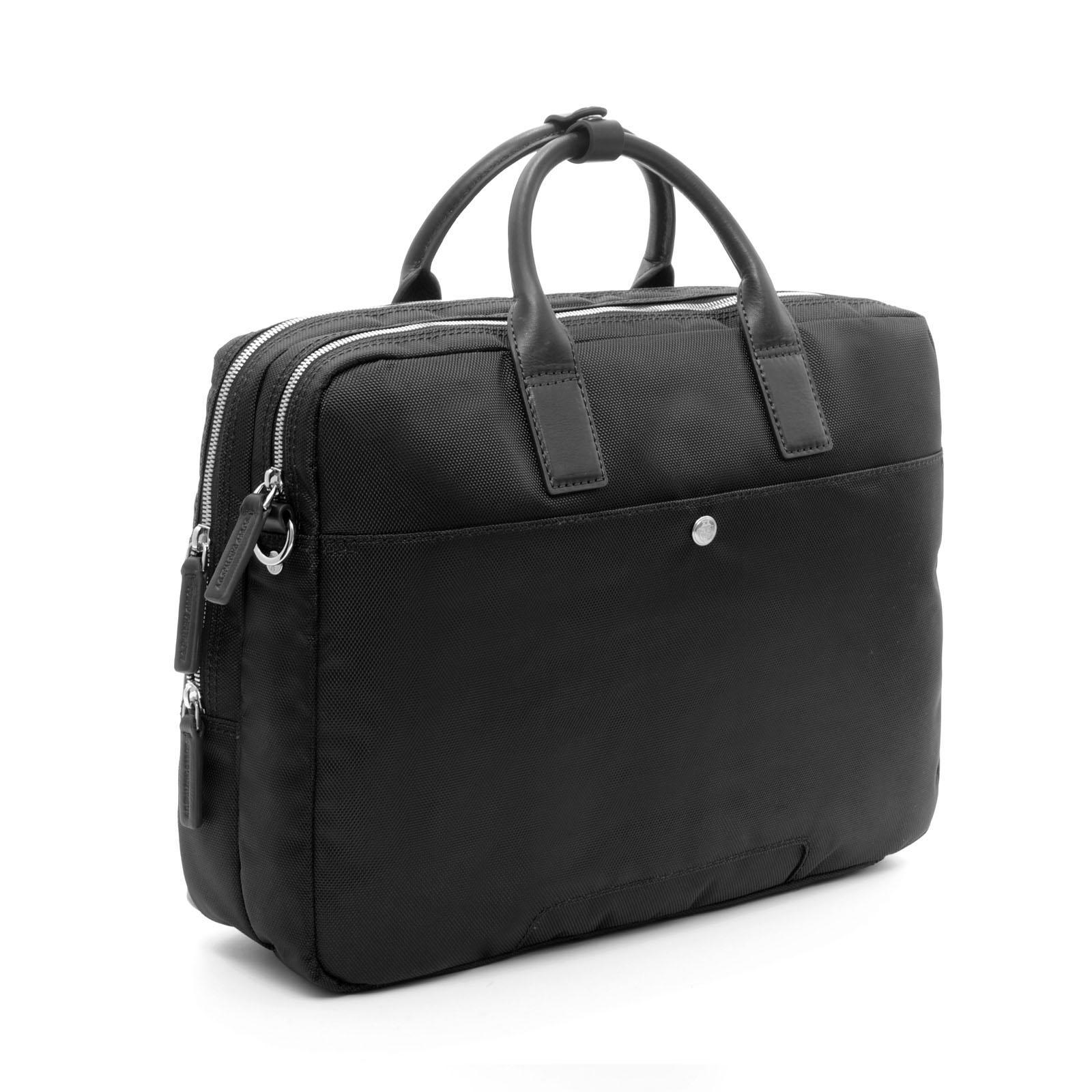 New Metropolitan 2 Zip Briefcase BLACK 