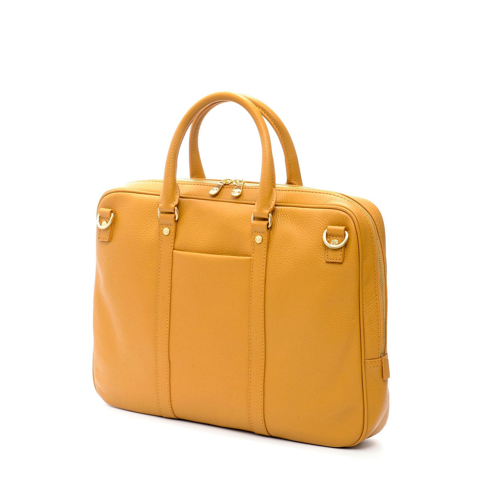 Tiffany  Woman Short Handles Briefcase Yellow A.G.Spalding&Bros