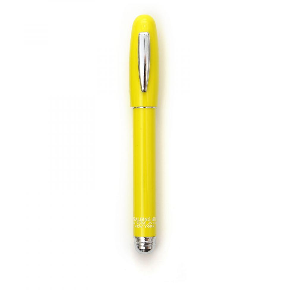 spalding & bros penne ed oggetti da scrittura giallo acido