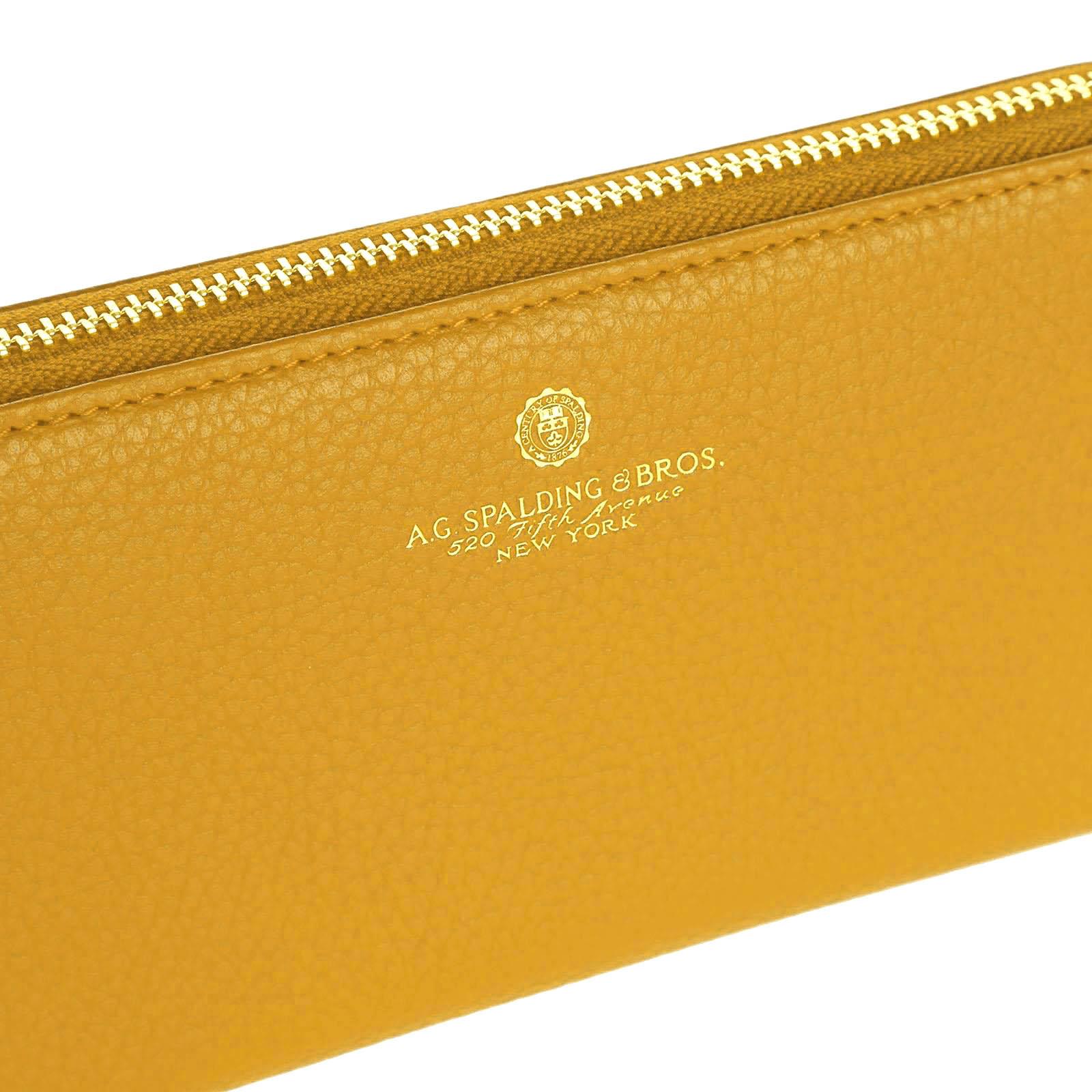 Woman Zipped Wallet Tiffany Yellow A.G.Spalding&Bros