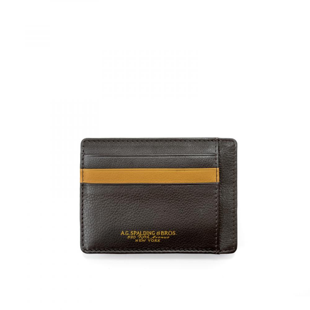 spalding & bros man wallets and keyholders brown/yellow