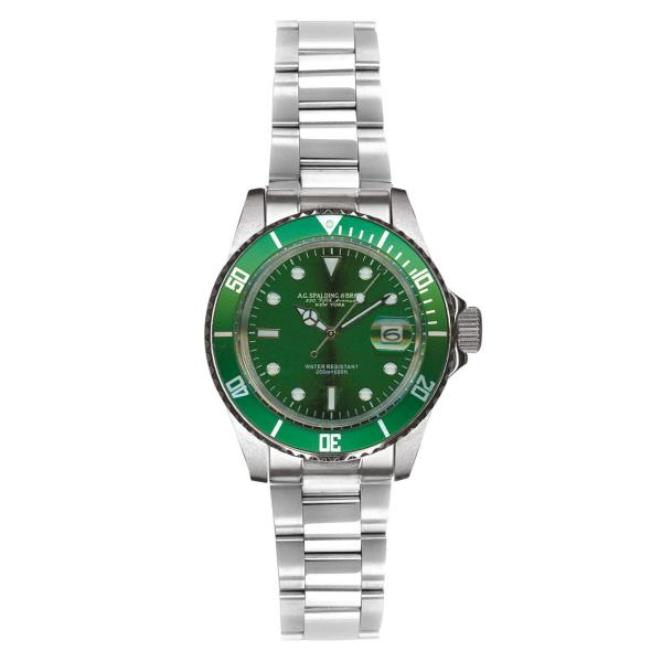 spalding & bros wristwatch green