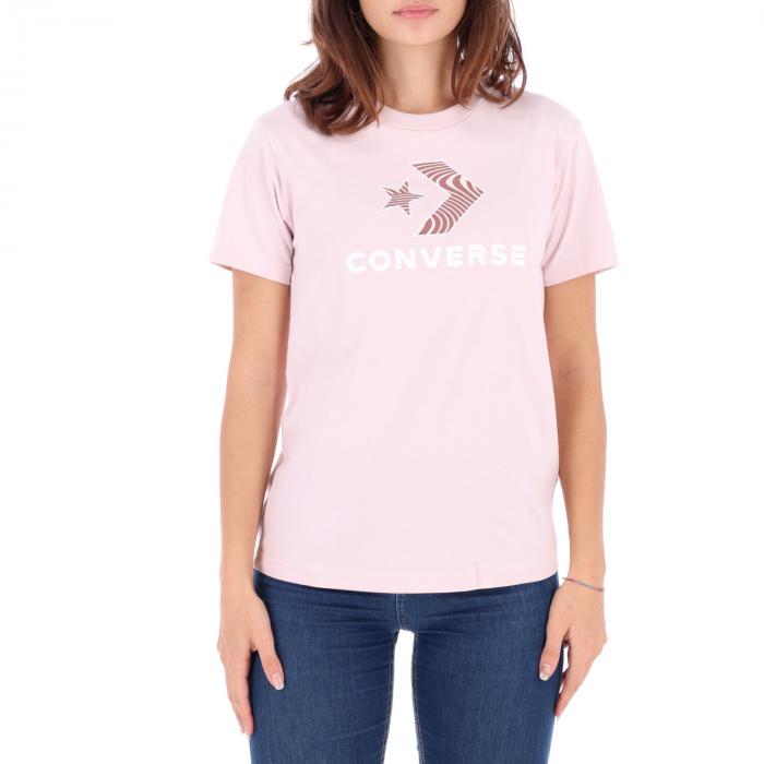 converse t-shirt maniche corte barely rose