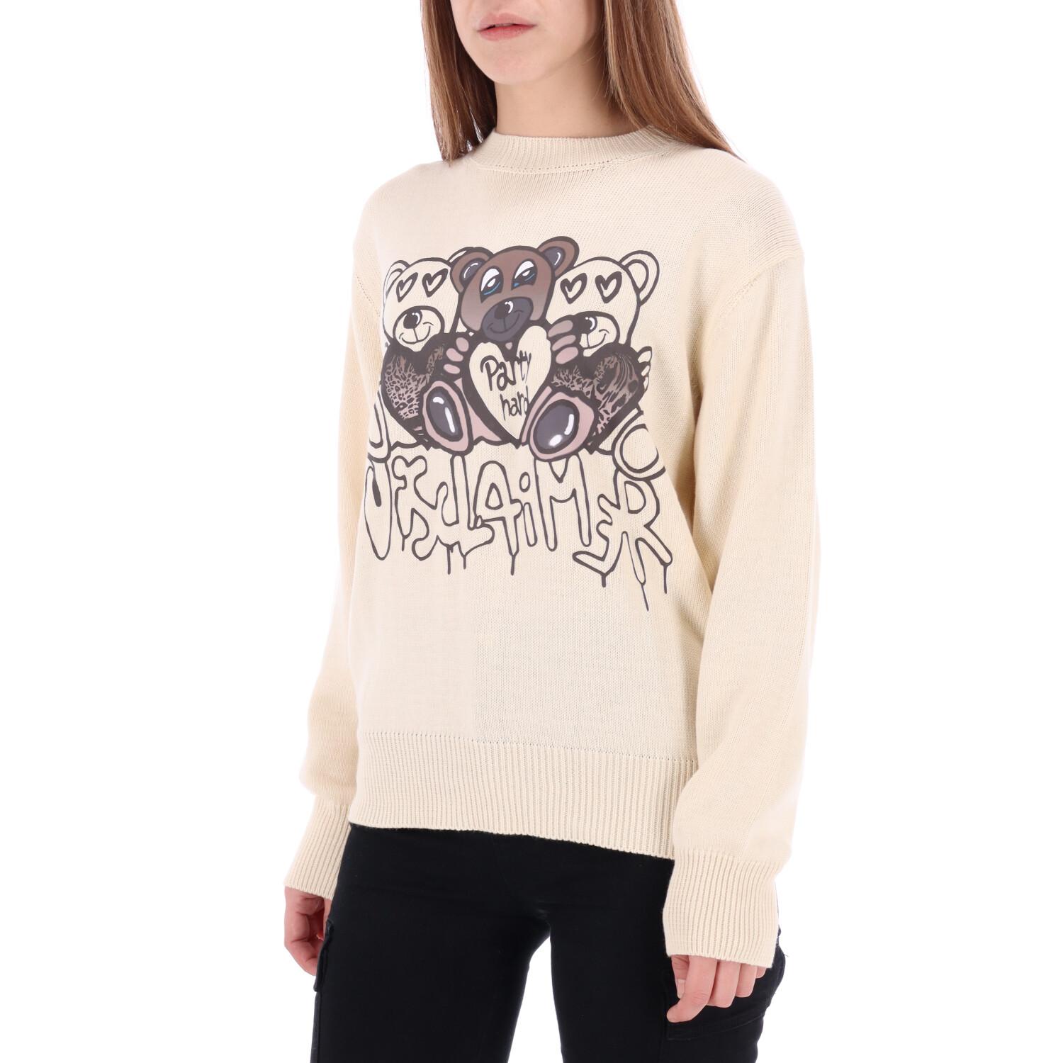 Disclaimer Party Hard Sweater Cream 