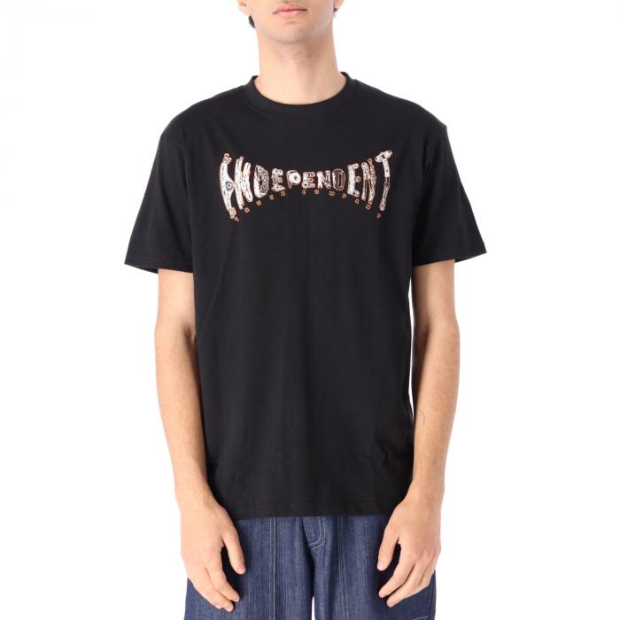 independent t-shirt maniche corte black