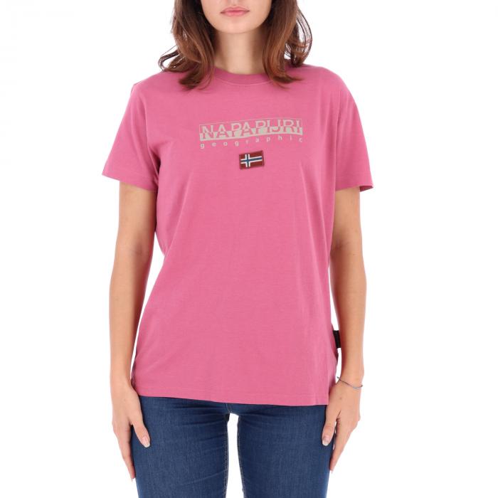 napapijri t-shirts pink rosewood