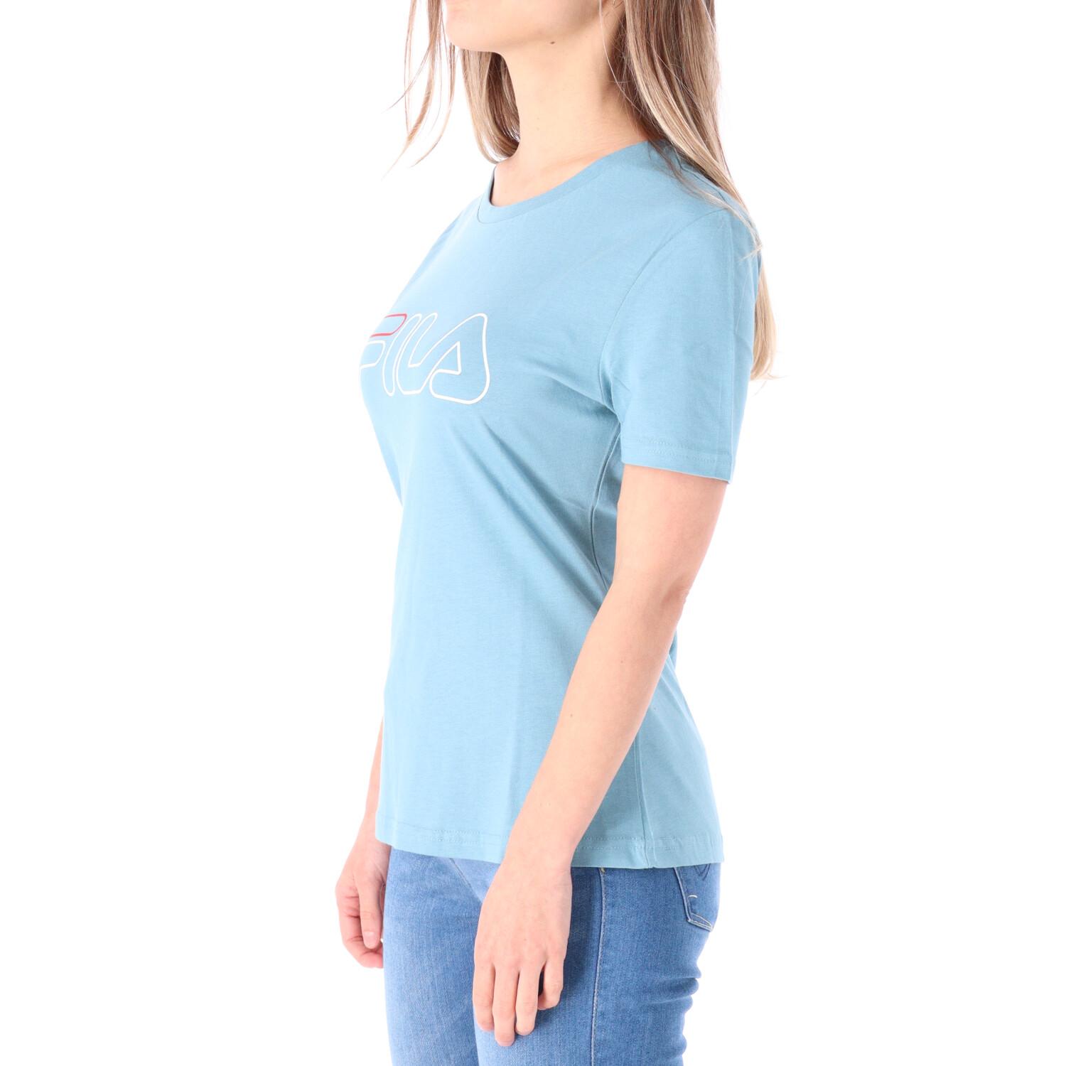 T-shirt Fila Schilde Logo Gr. Lady Blu adriatico 