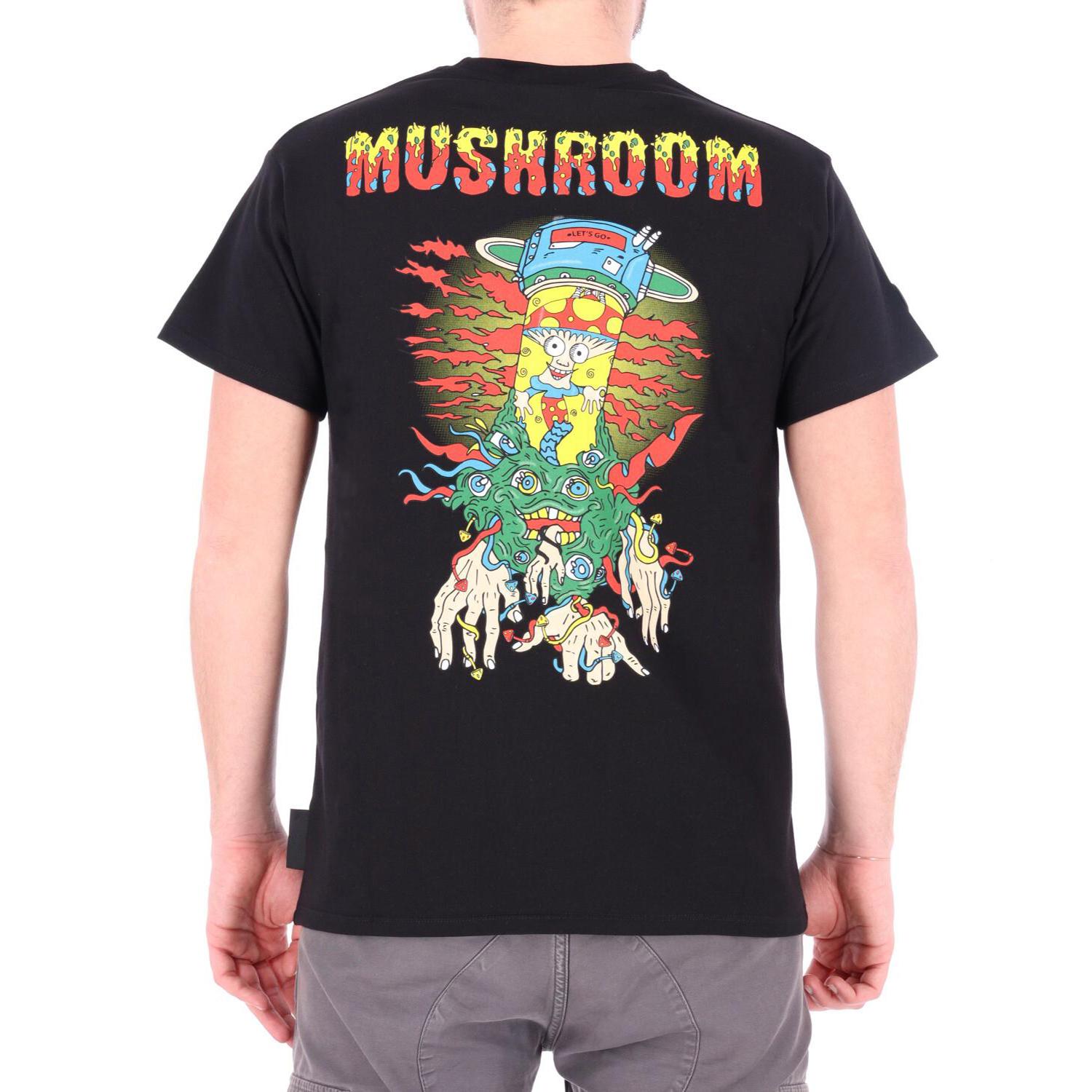 Mushroom T-shirt M/m Spaceship BLACK 