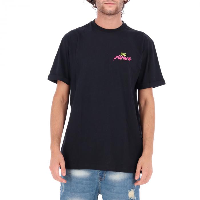 picture short sleeve tee black