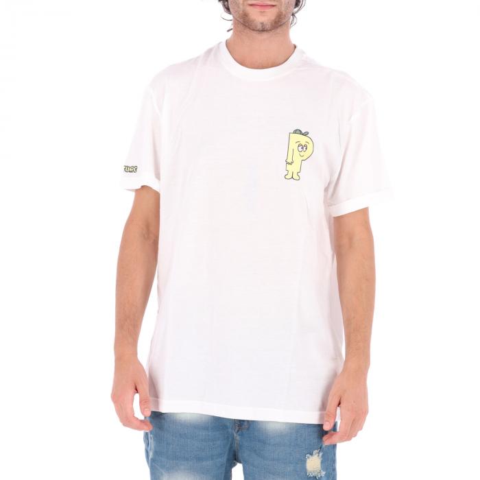 picture short sleeve tee white