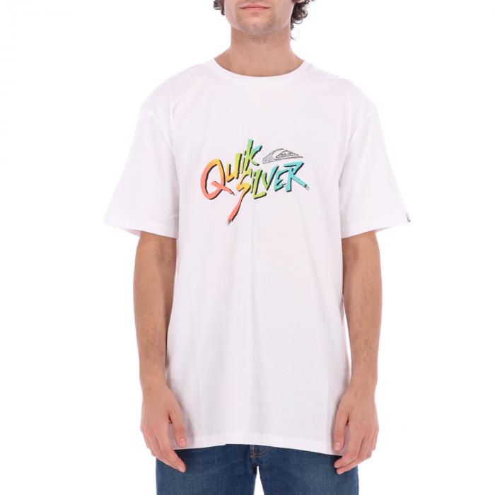quiksilver t-shirt maniche corte white