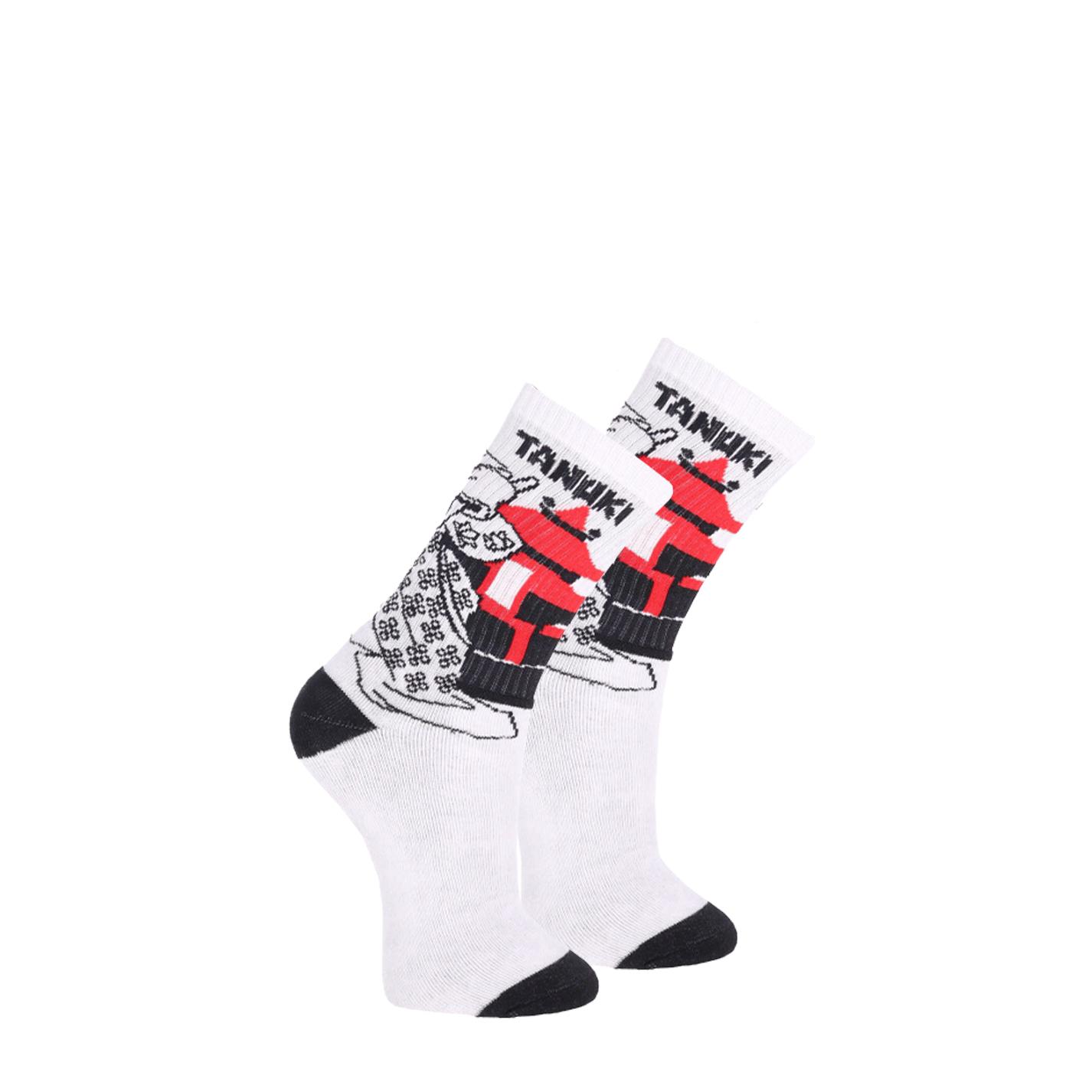 Tanuki Samurai Sock White black 