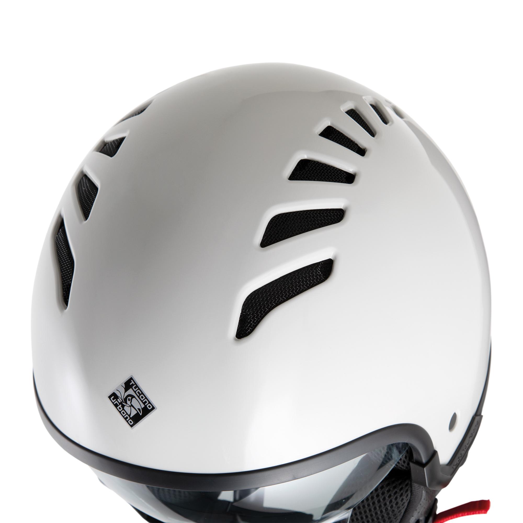 El'fresh Demi–jet Helmet Glossy Ice White Tucano Urbano