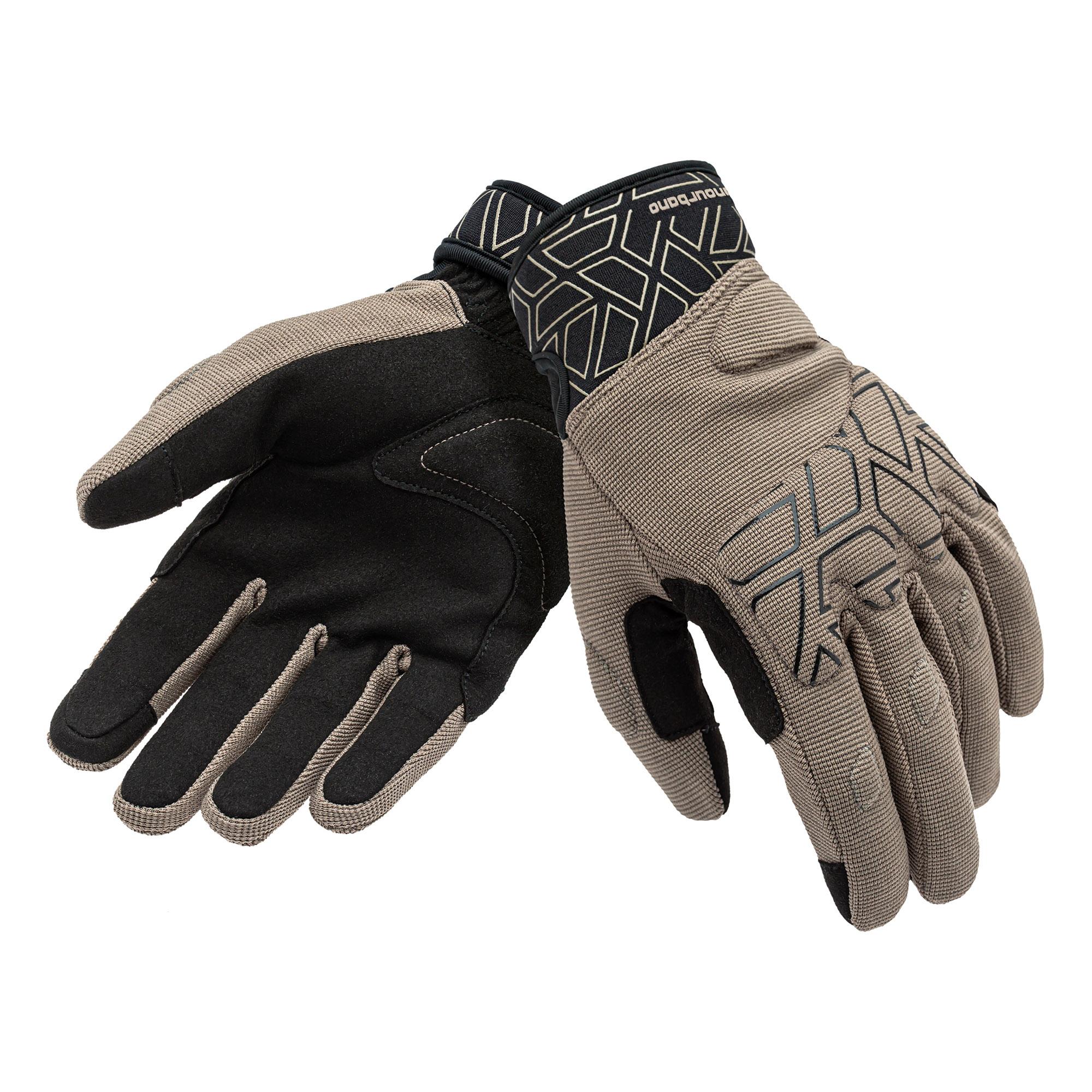Miky Gloves Sand–Black Graphic 