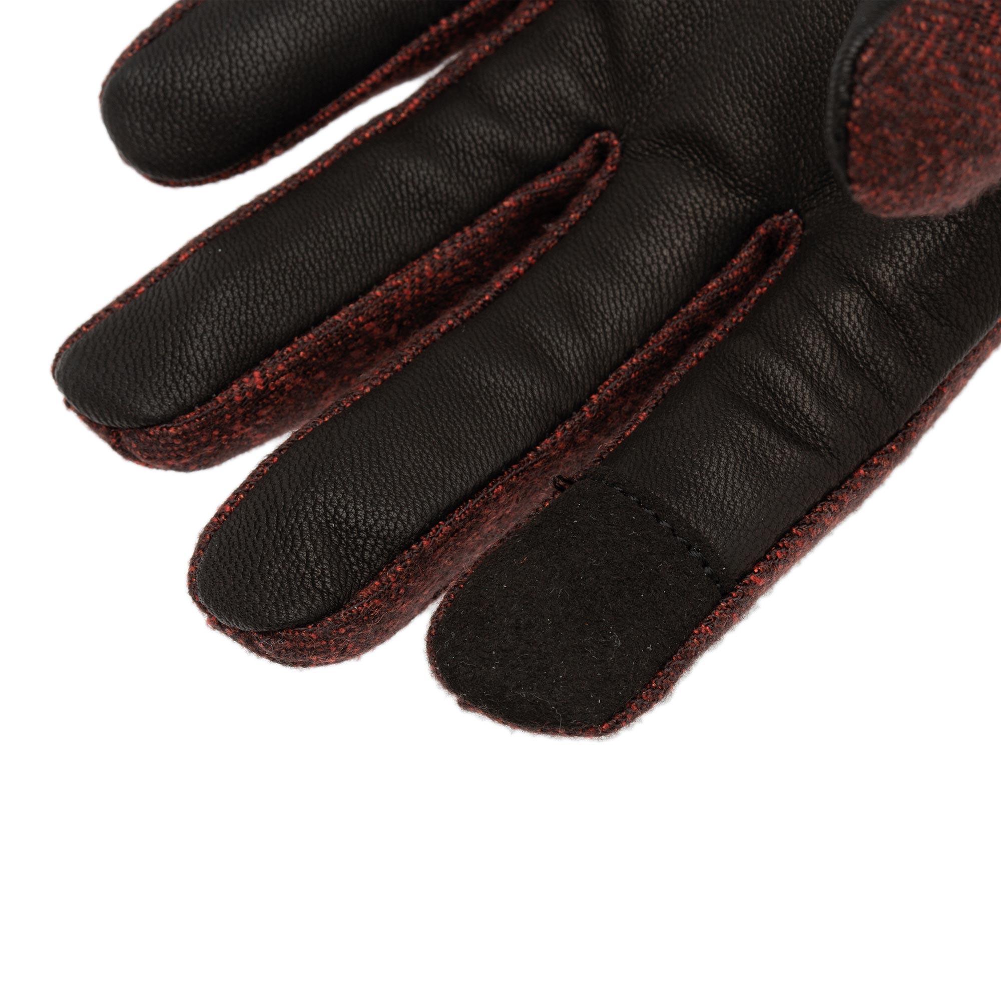 Gloves Lady Cabrio Herringbone Red Tucano Urbano