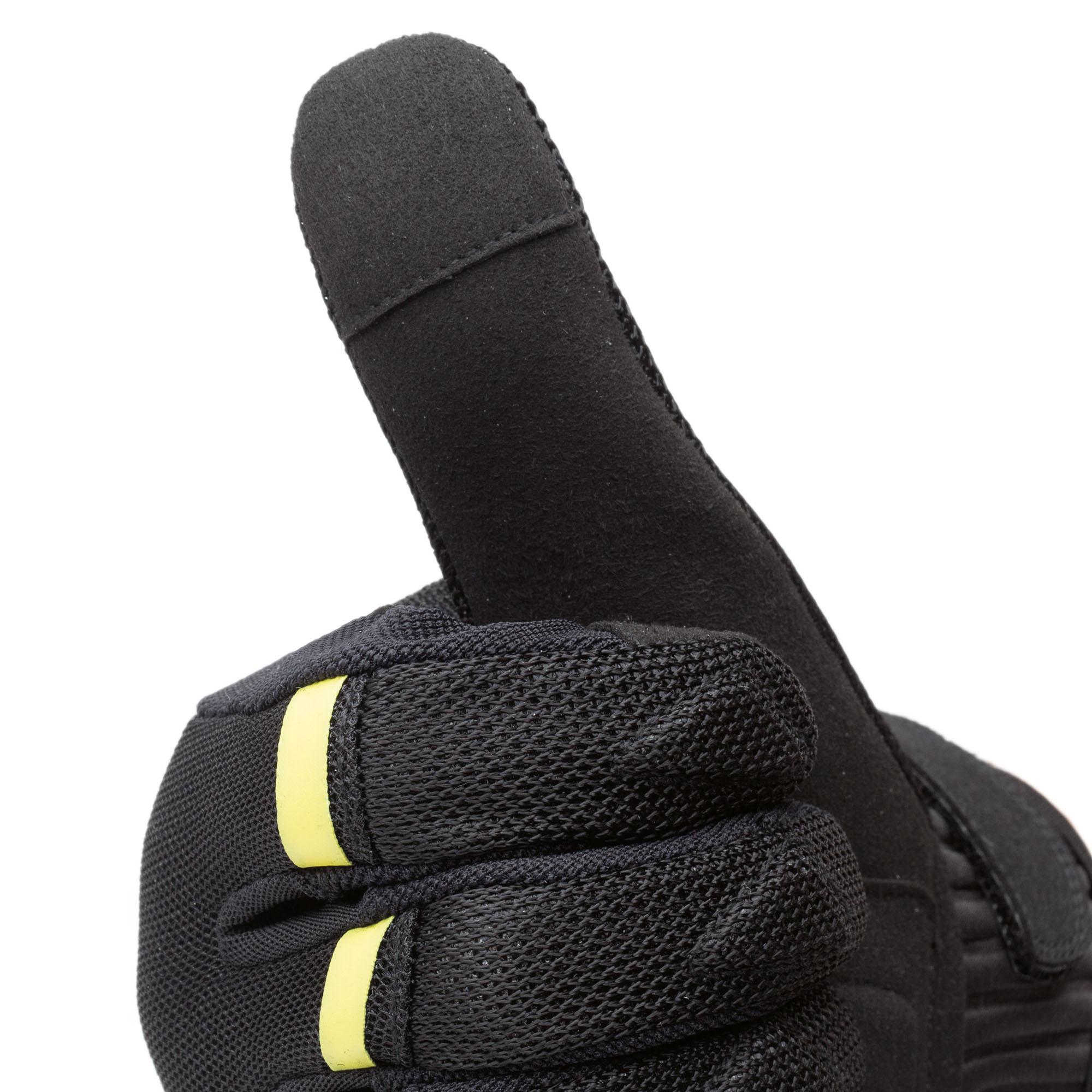 Penna Mesh Gloves Black–Toucan Yellow 
