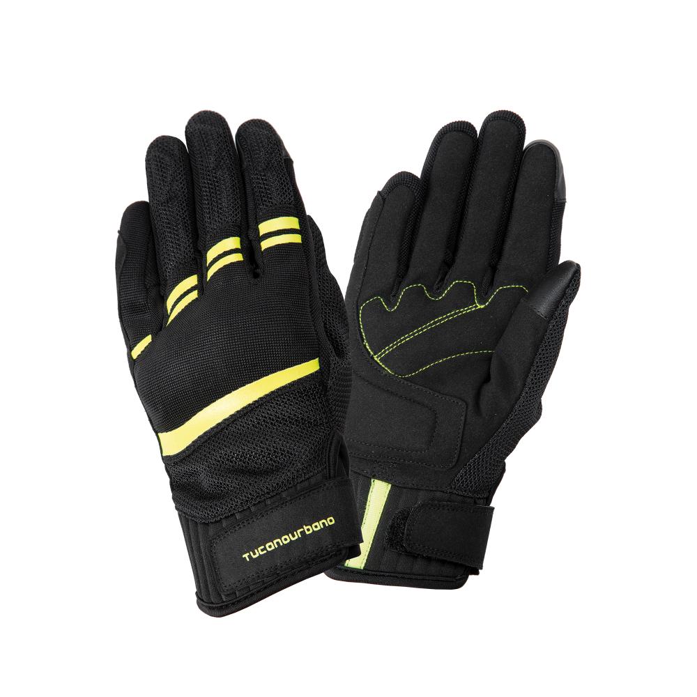 tucano urbano guantes negro–amarillo fluorescente